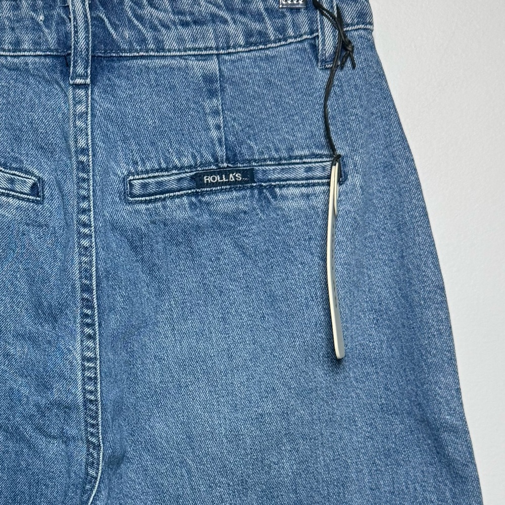 Rolla’s NWT Chloe Pleated High-Rise Crop Jeans - Picture 4 of 8
